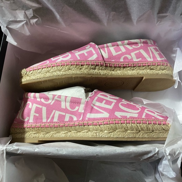 Versace Logo Print Espadrilles - Picture 6 of 16